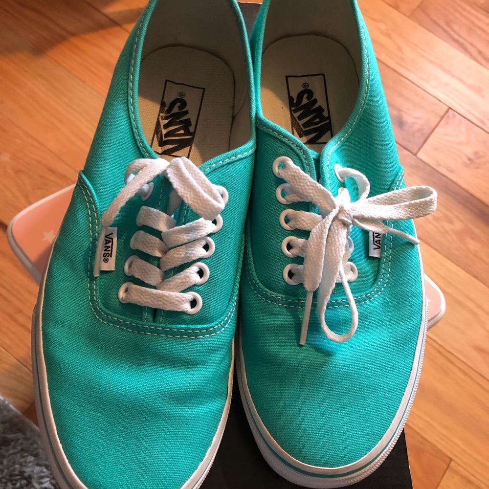 Pool Green Vans Canvas Sneakers